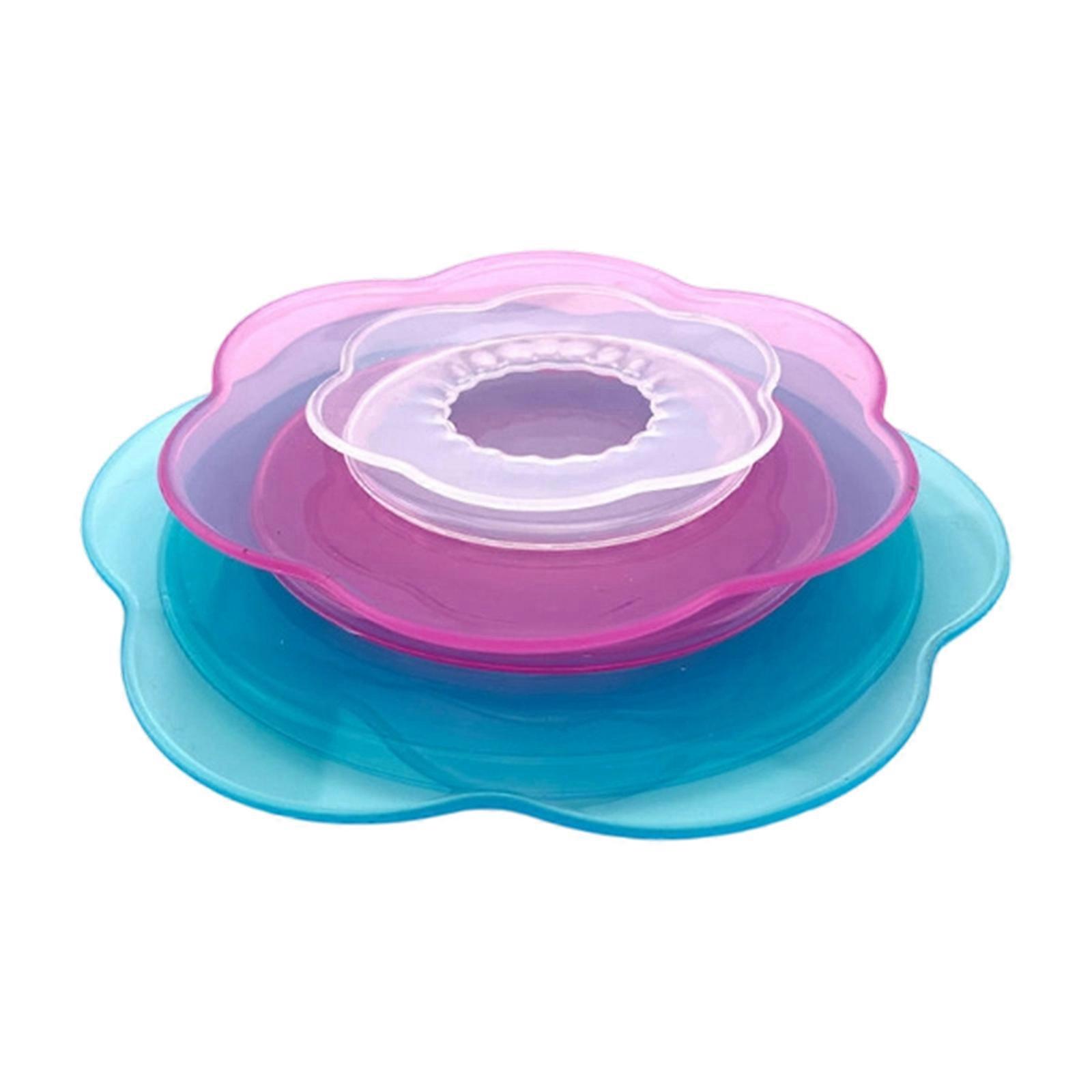 Flexible Silicone Food Covers Space Saving Solution Airtights Freshing Seal Microwave Dishwasher Reusable Multicolor