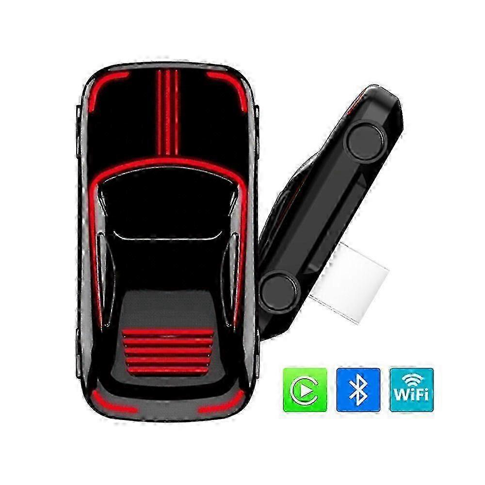 2 in 1 RGB Wireless Carplay Adapter Smart Box USB Wireless Android Auto A2A Bluetooth WiFi Auto Wired Carplay A2A