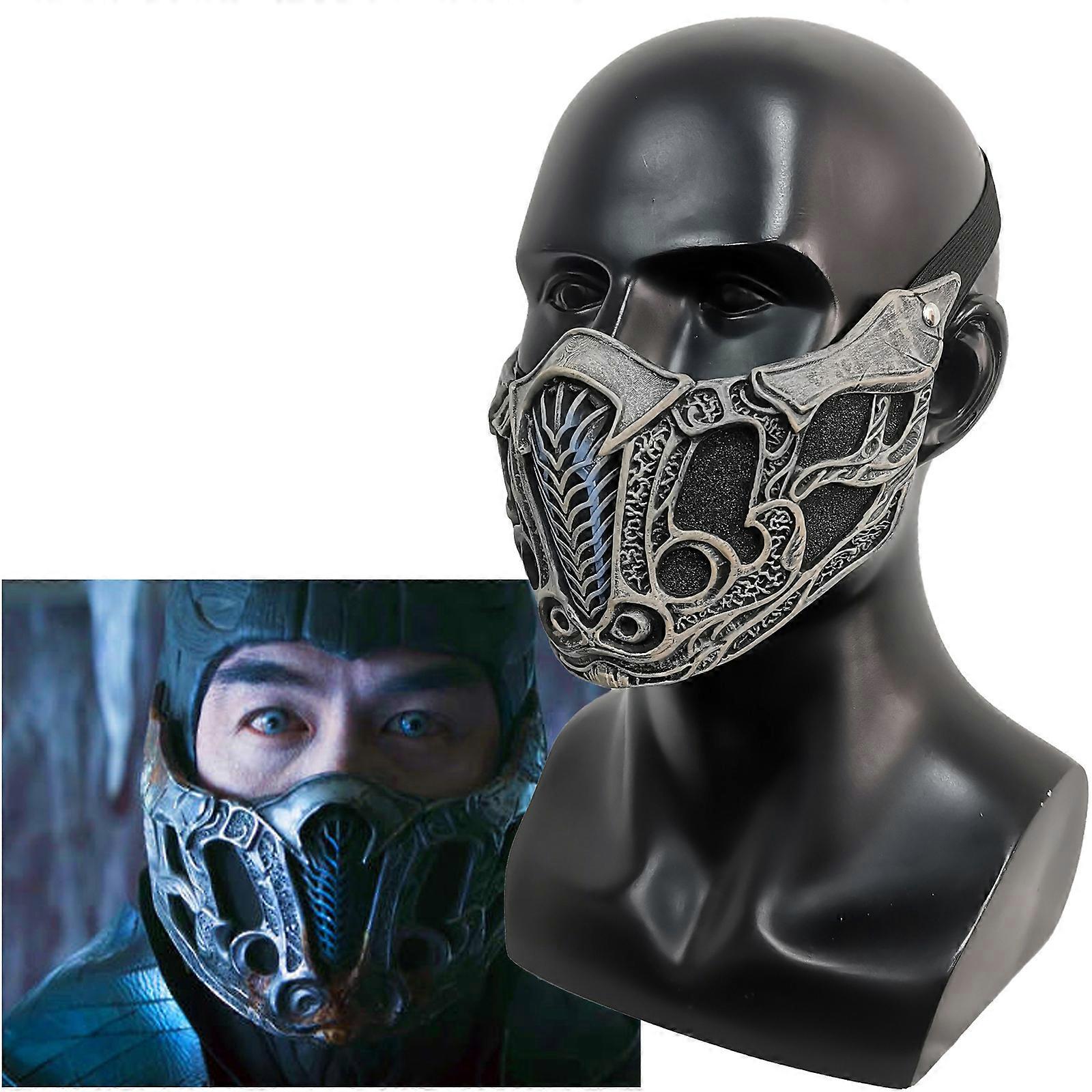 Cosplay Mortal Kombat Sub Zero Bi Han Face Mask Halloween Masquerade Masks Latex