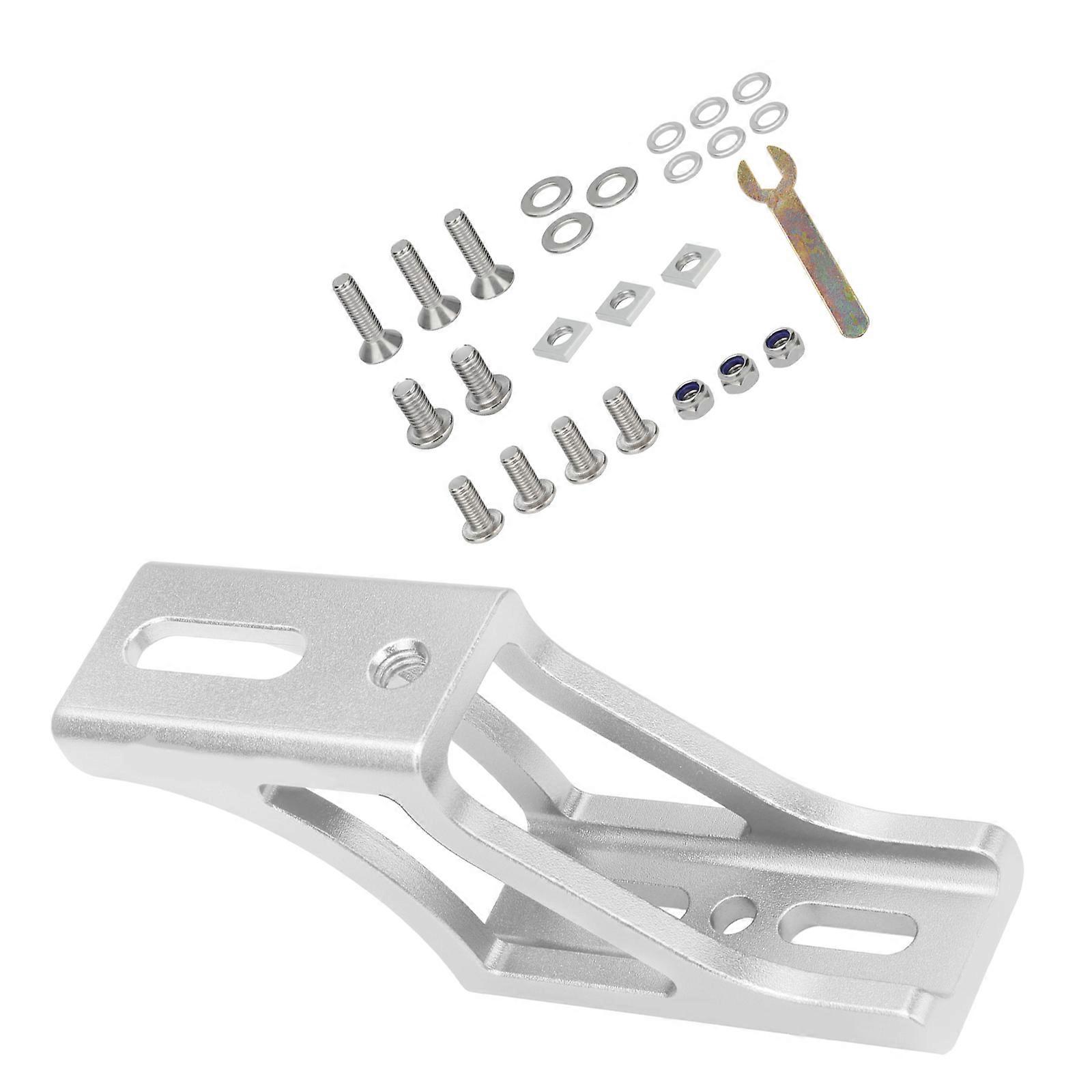 Pig nose Front Shelf Carriers Block Brackets Adapters Bike Bag Holder Adapters Folding Bike Pig Nose Light Converter Enduring  Silver