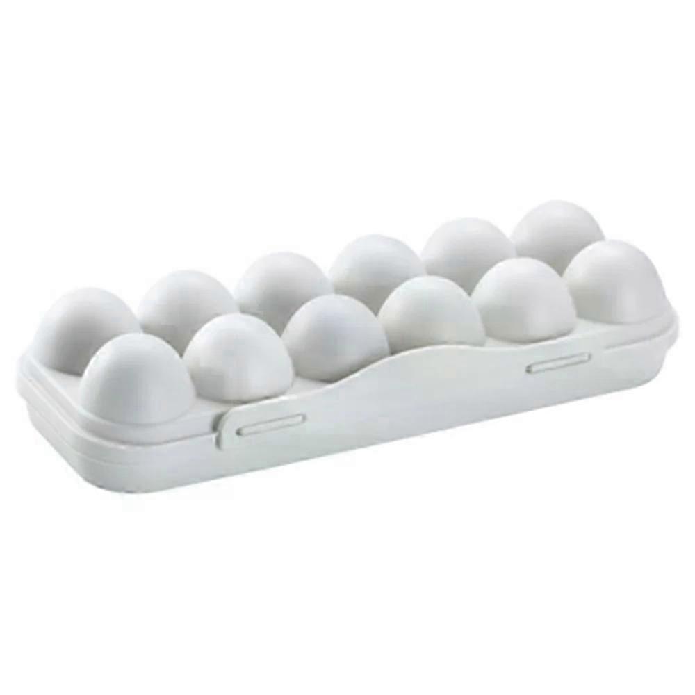 12grid 18 Grid Egg Carton Storage Box New Anti-collision and Broken Egg Storage Box with Lid Snap-in Stackable_li