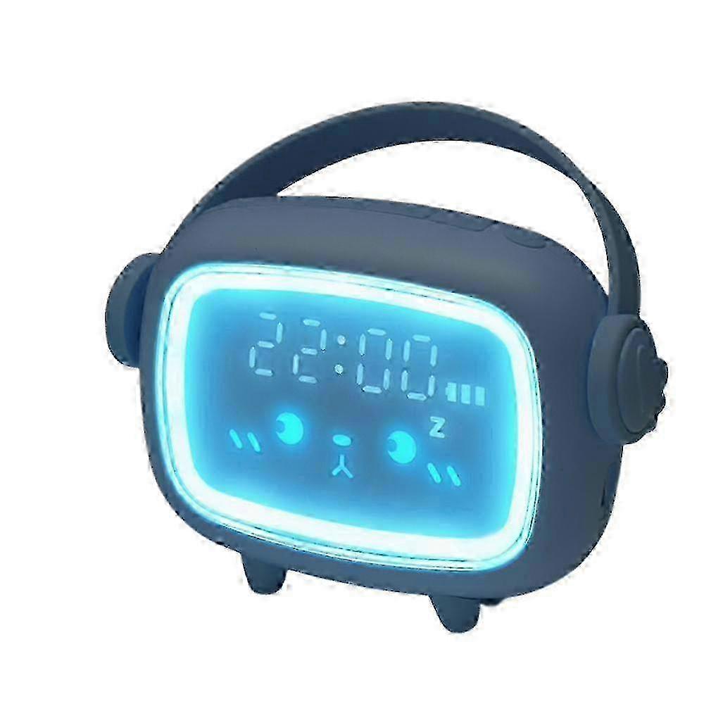 Clock,classical Led Clock Simple Style Silent For Battery Operated For/bedroom,study,living Room/christmas Black Friday Gift(blue)