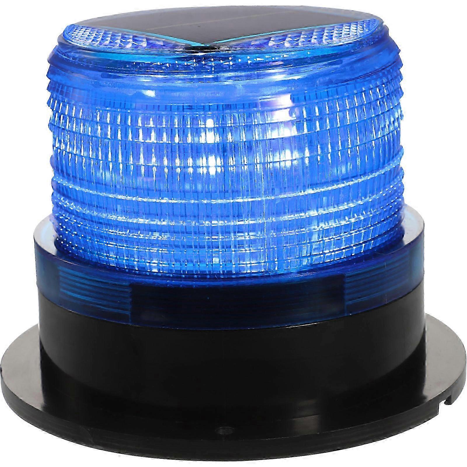 Solar Powered Magnetic Strobe Light, High Intensity Emergency Warning Light for Trucks, Forklifts, S p