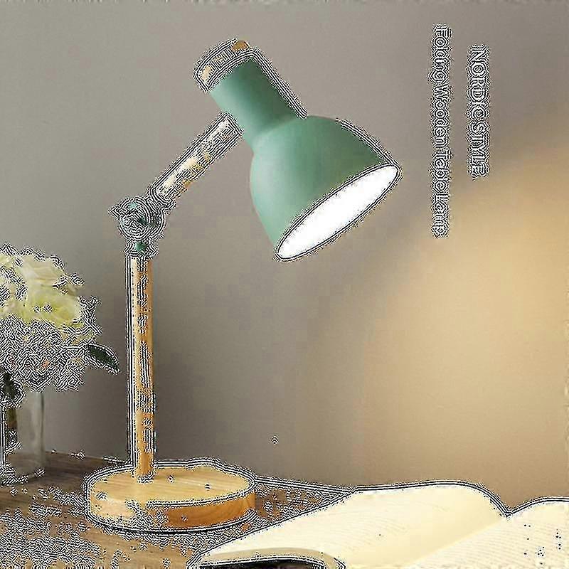 Lampe de lecture LED réglable en bois – Design pliable simple pour la maison et le bureau