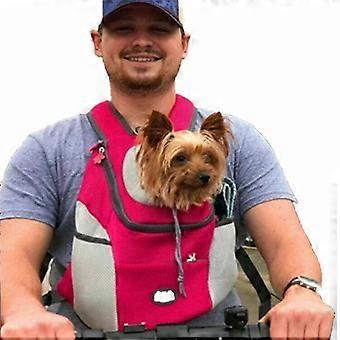 w Voyage Pet Hundebærer Puppy Travel Mesh Sac à dos avant bærbar Sac à bandoulière