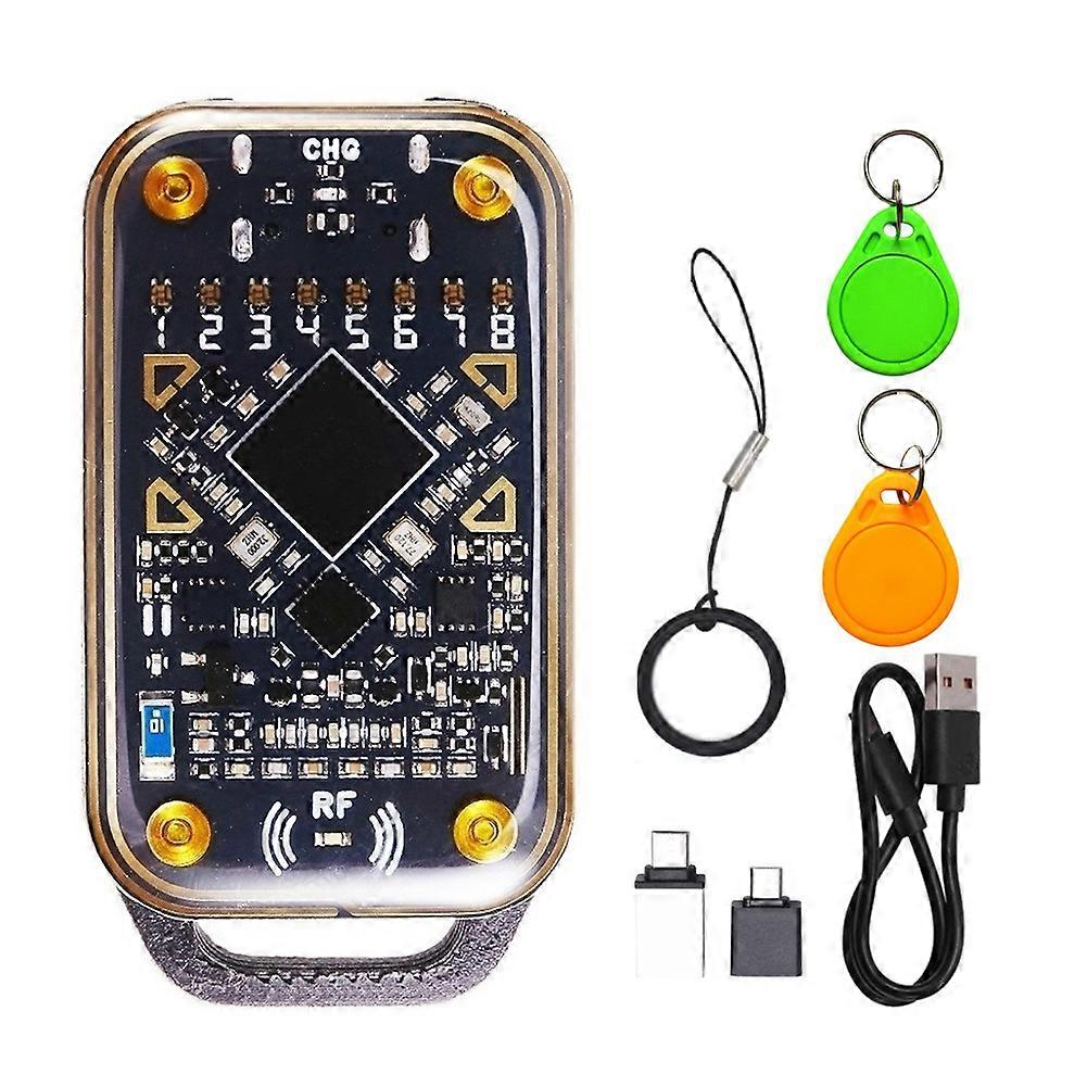 Chameleon Ultra Smart Card Emulator RFID Smart Chip Reader 125Khz 13.56Mhz Card Decode NFC Duplicator+2xUID Keychain