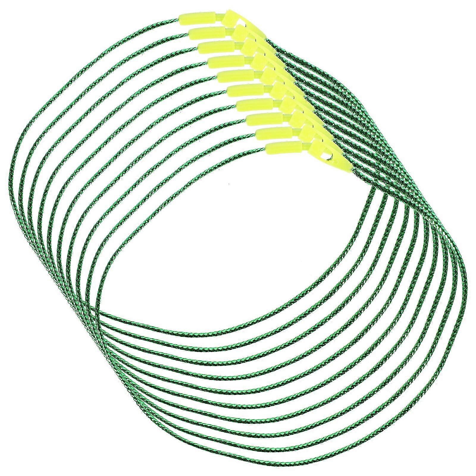 Christmas Ornament Hooks Set of 400 with Easy Snap Metallic Strings for Tree and Holiday Décor