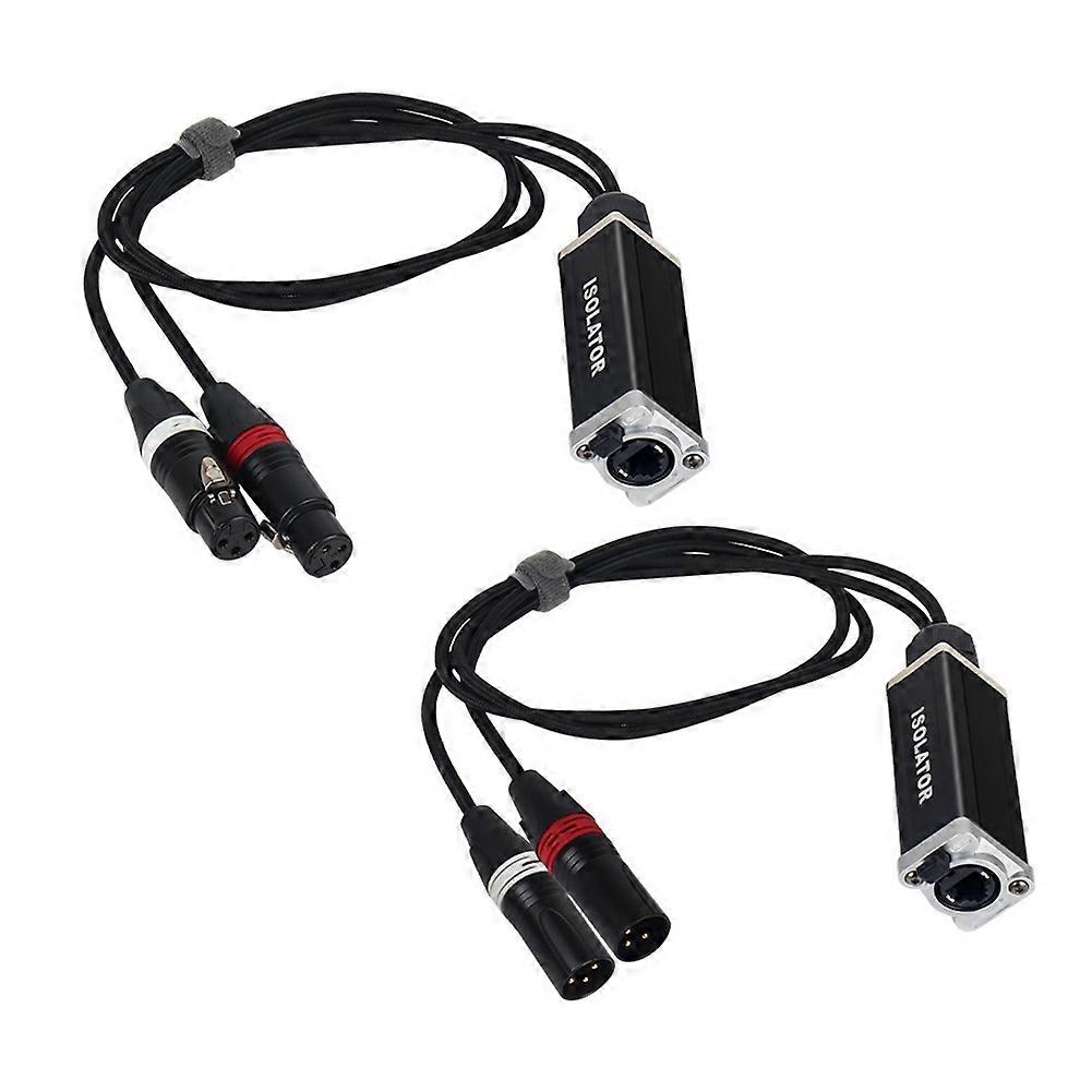 1Pair 2 Channel XLR Network Cable Extender Network Signal Extender