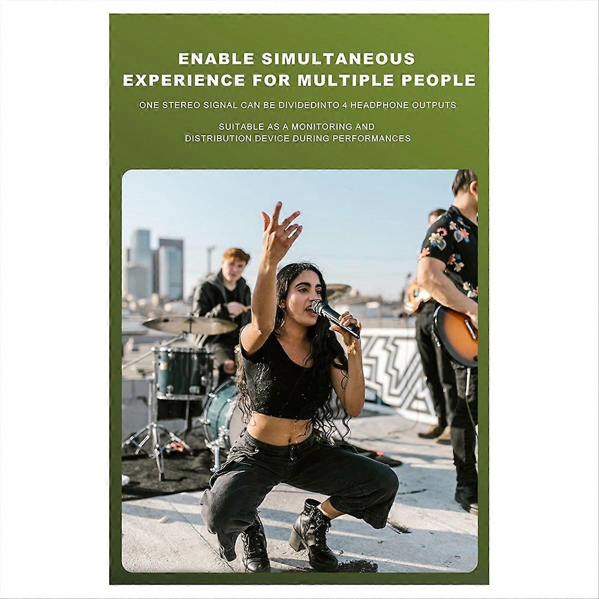 Headphone Amplifier Stereo Sound System 4 Channel AloneControl Volume