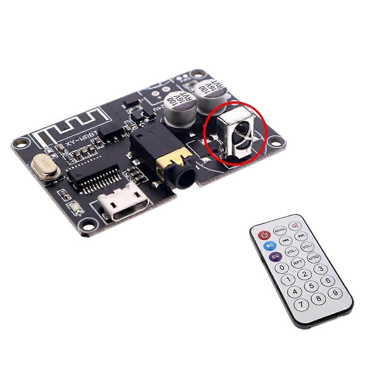 Bluetooth Audio Amplifier Module Bluetooth 5.0 Stereo Decoder Board Wide Voltage Volume Control