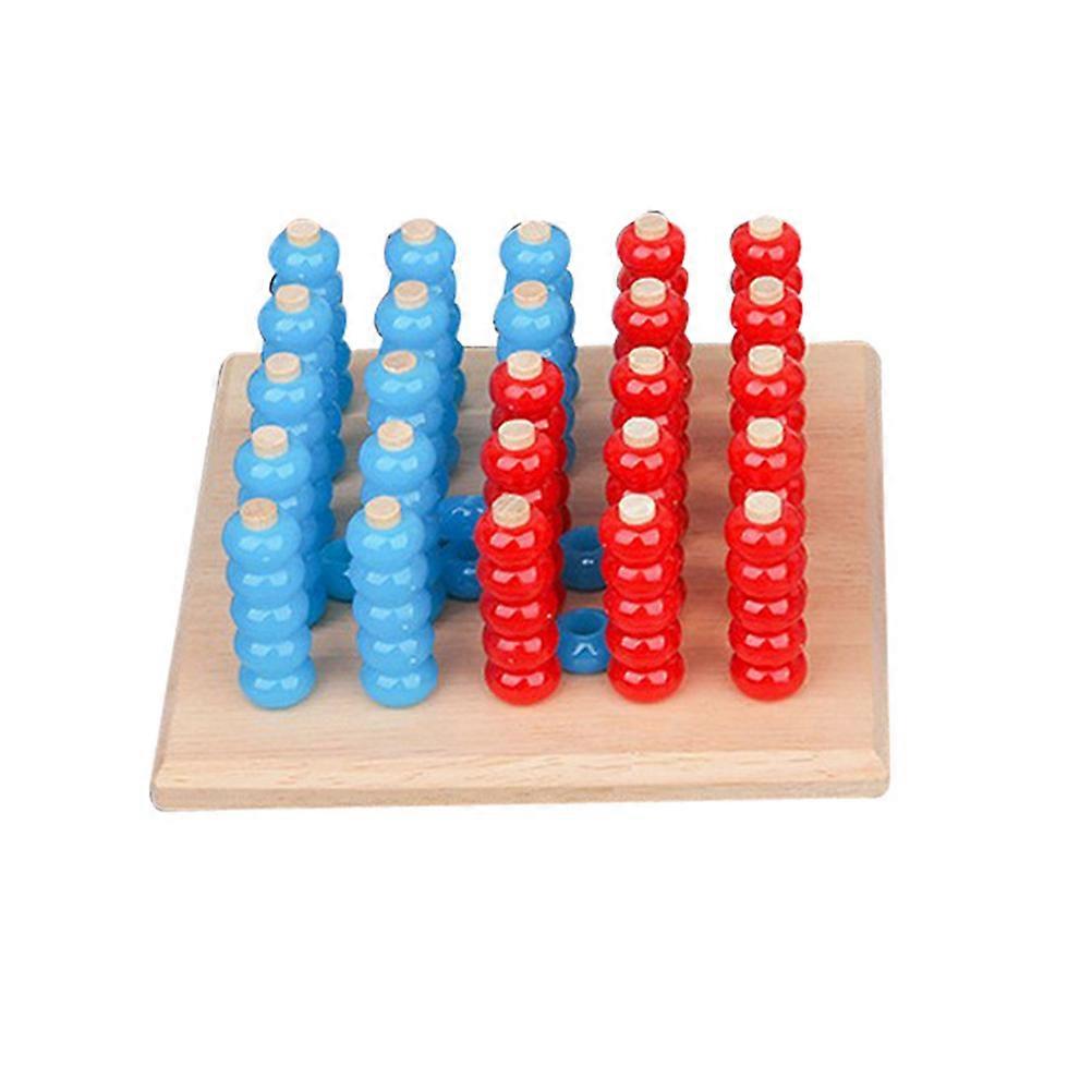 Parent-Child Interactive Game Gravity Row Chess for Kids 1Set Assorted Color