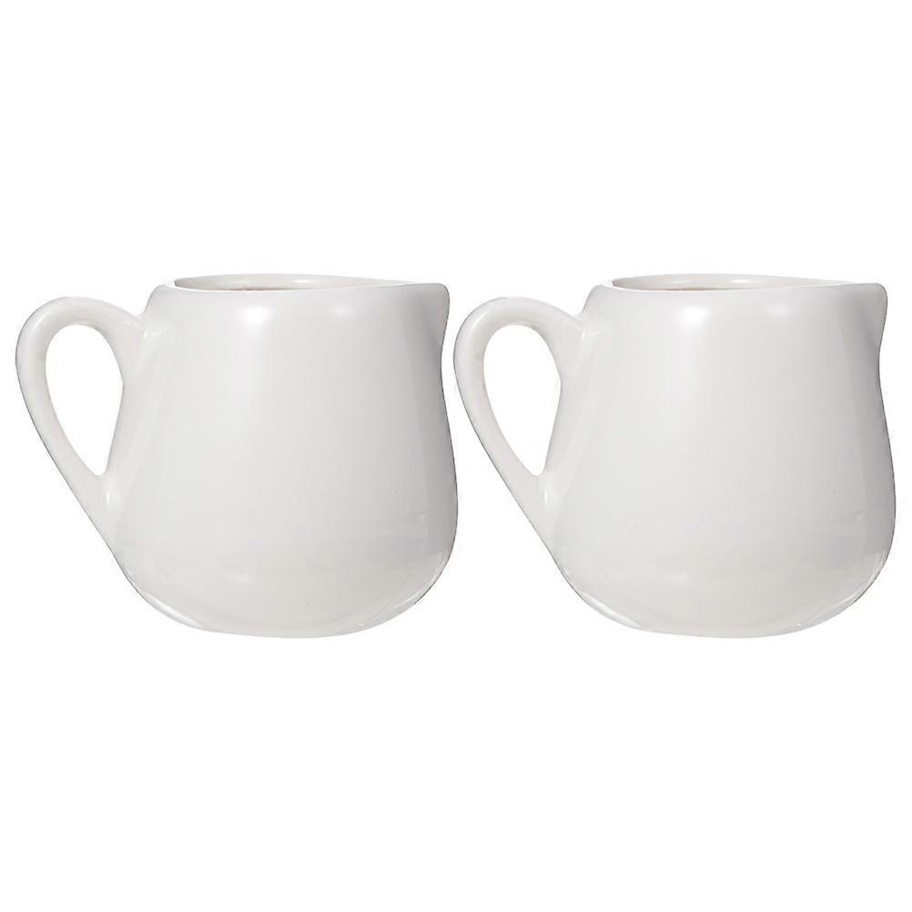 Mini Milk Jug Ceramic Sauce Cups for Kitchen Use 6 Pieces Set