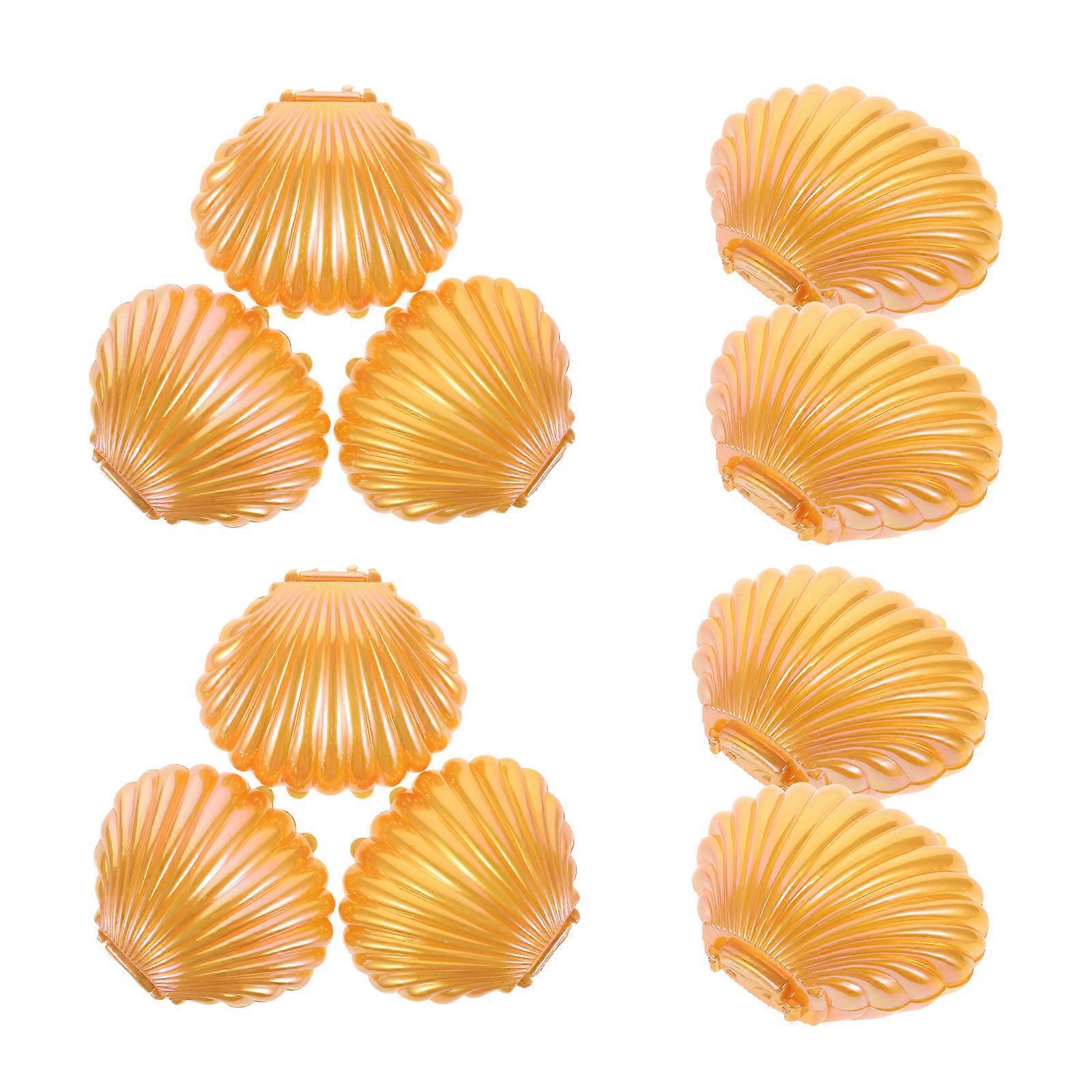 Party Favors Boxes Seashell Display Box Plastic Seashell Shape Parties And Anniversaries 10Set