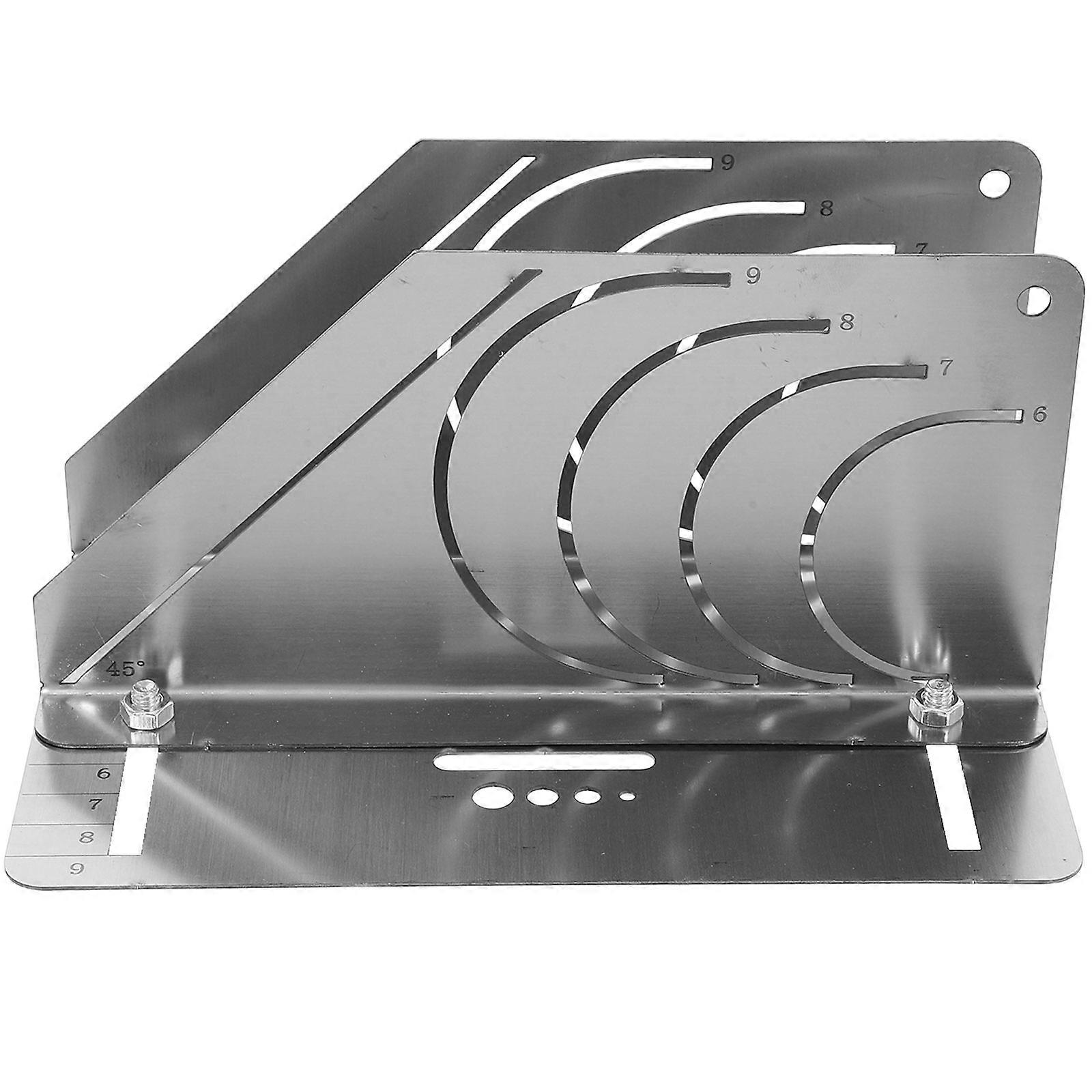 Stainless Steel Pipe Cutting Guide for Insulation Tubes Auxiliary Tool with Adjustable Opening