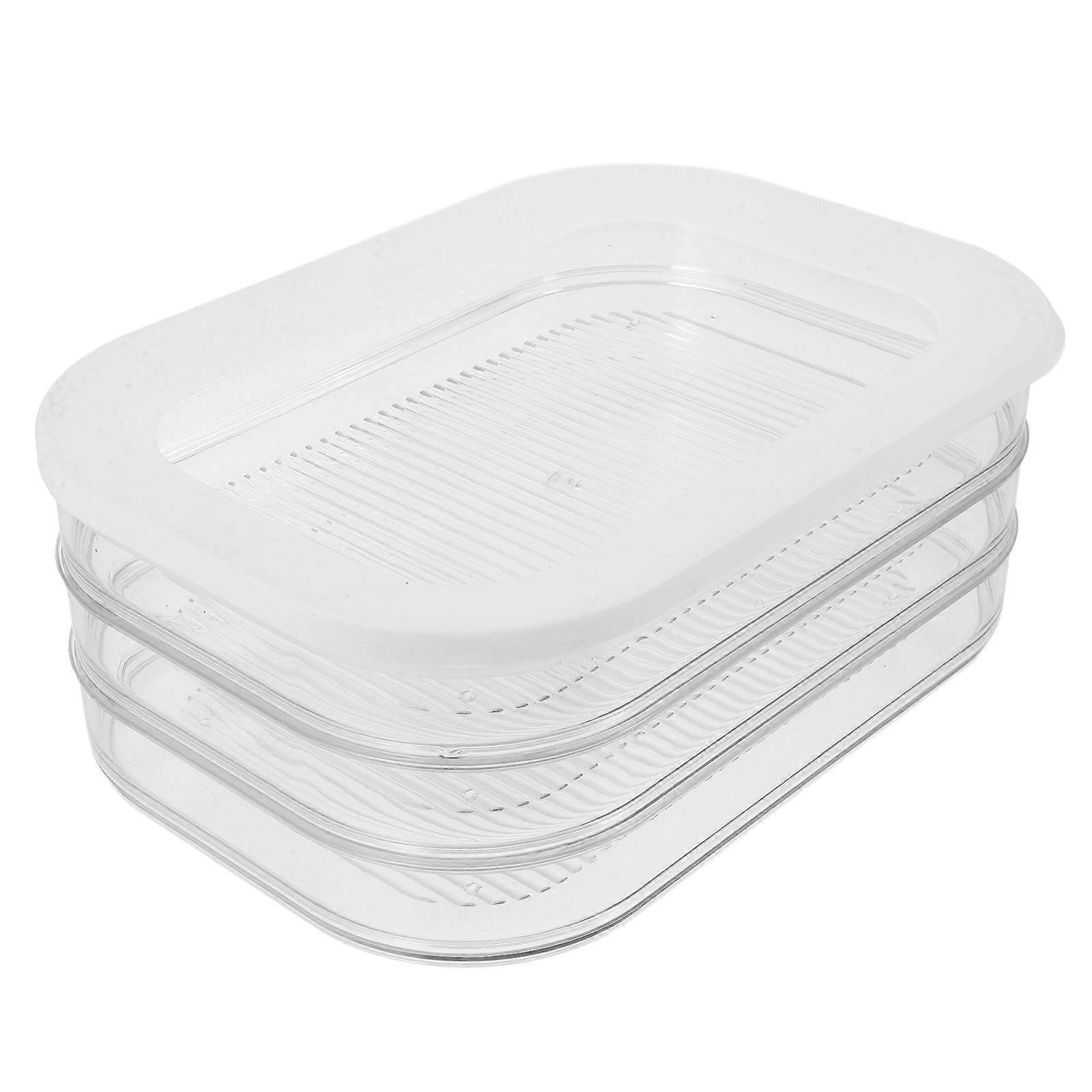 Transparent Food Case Cheese Storage Box for Airtight Storage