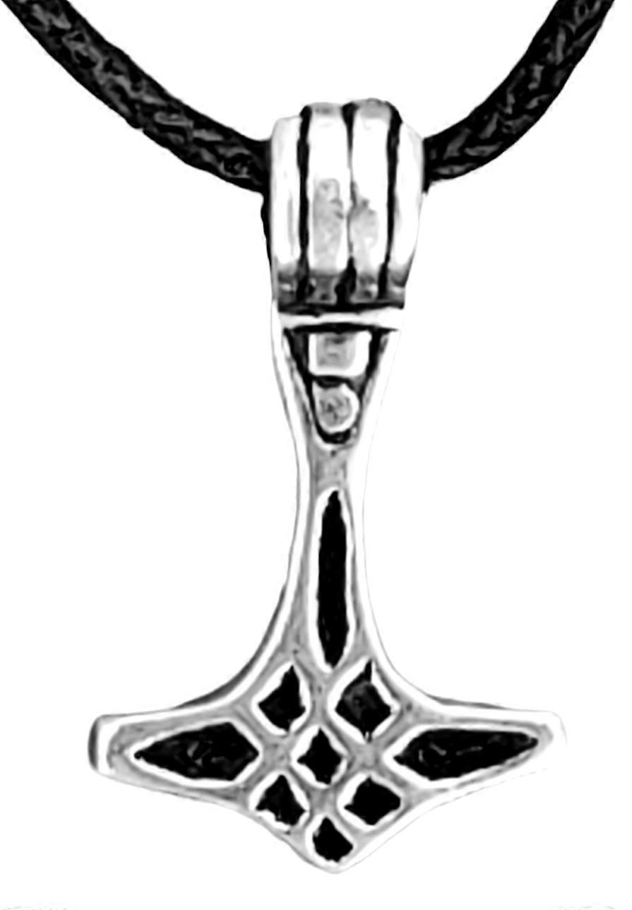 Martillo de Thor 70 con Cadena de Serpiente - Plata