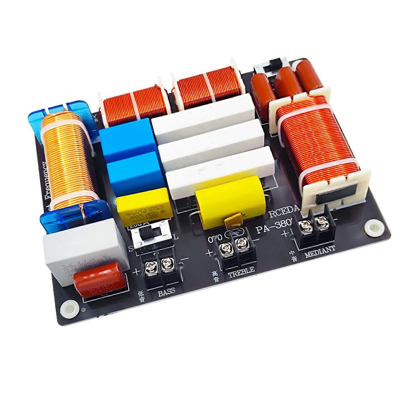 3Way Sound Divider Imported Components Impedance Optimized Design Model PA 3803 Studio Audiophiles Frequency Splitter