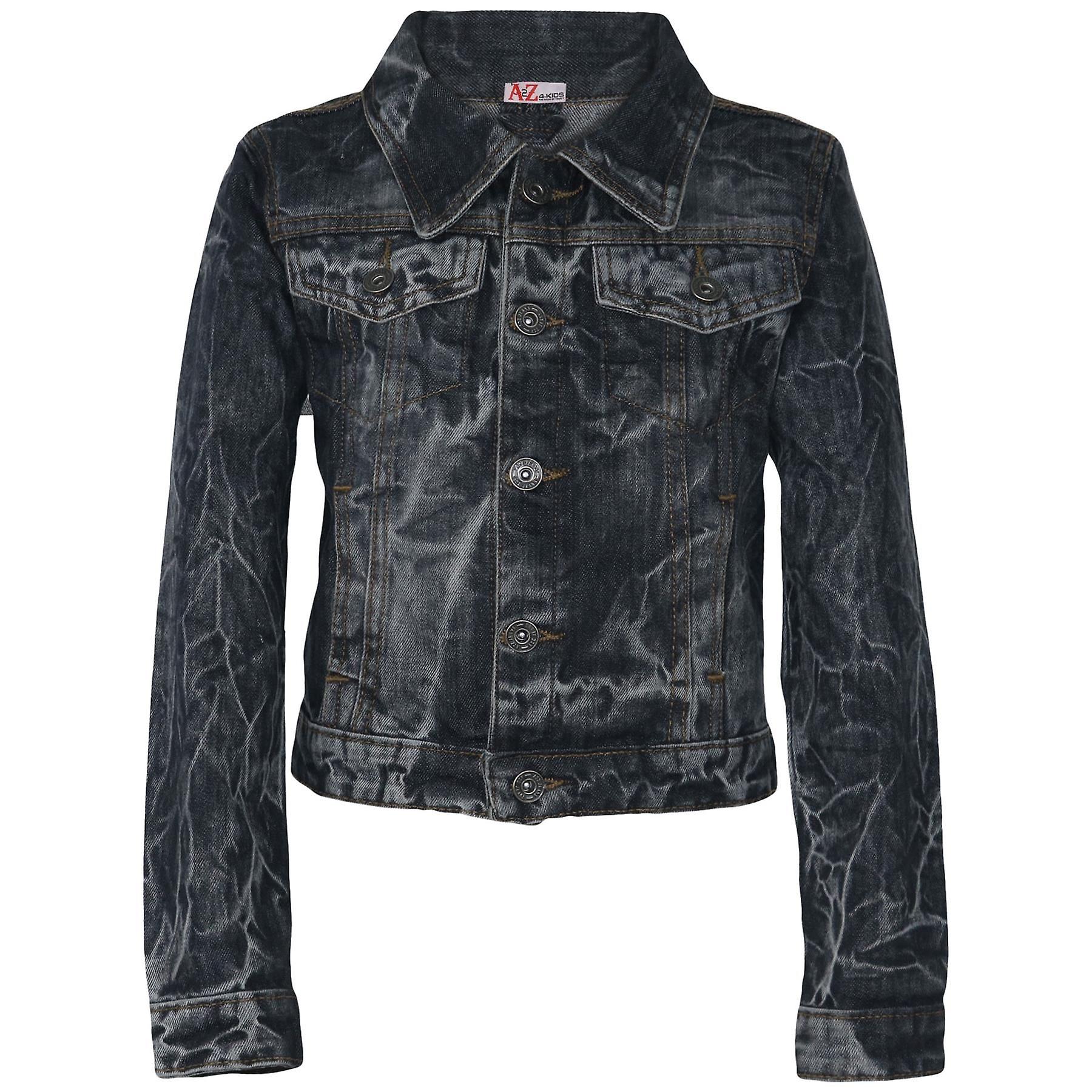 A2Z 4 Kids Girls Denim Jackets Tie Dye Faded Jeans Fashion�Coat�5-13�Years