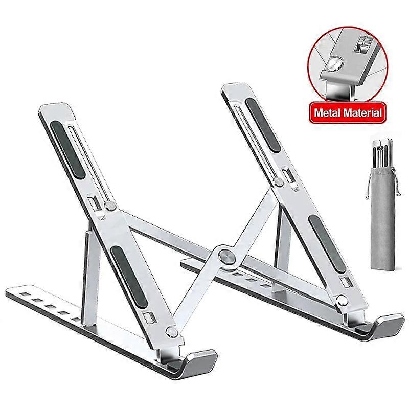 Aluminum Alloy Laptop Holder Stand Adjustable Foldable Portable for Notebook Computer Bracket Lifting Cooling Holder Non-slip