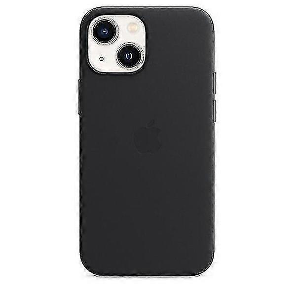 Leather Case for compatible with iPhone 13 Mini with MagSafe Midnight Black