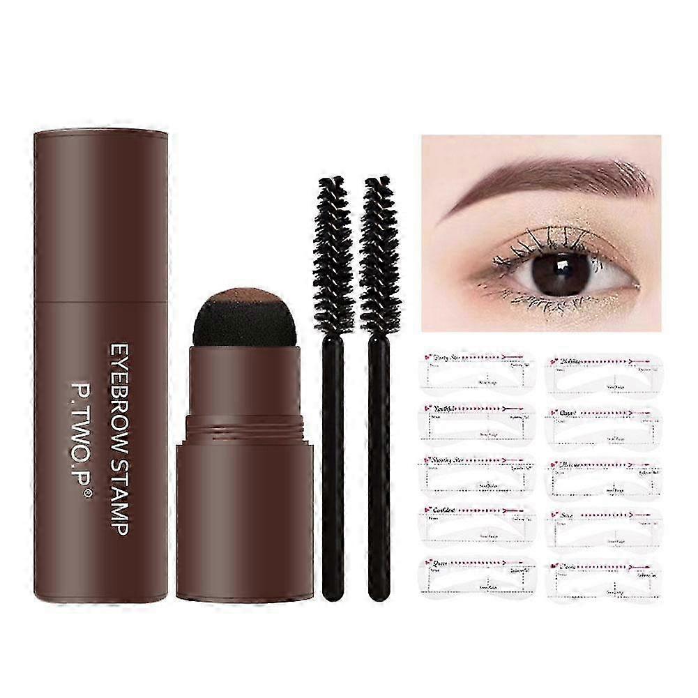 Eyebrow Stamp For Perfect Brows Waterproof Long Lasting Easy To Use Brow Makeup Stencil For Beginners On The Go