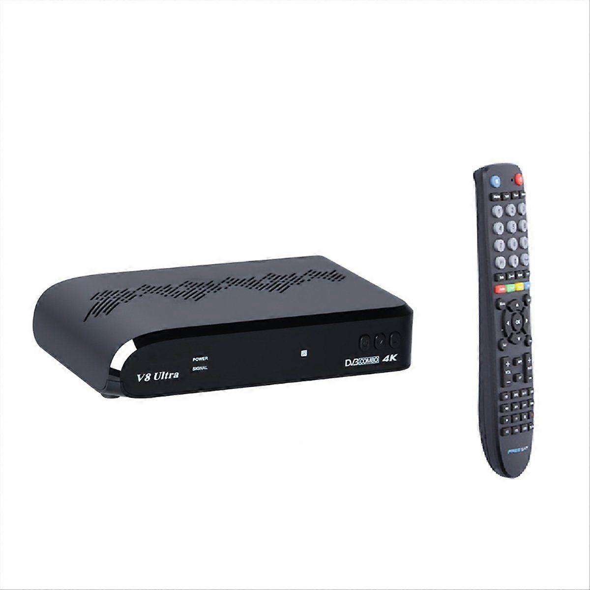 For V8 Ultra Satellite Receiver DVB-S/S2/S2X DVB+T/T2 ISDB-T Cable UK Plug