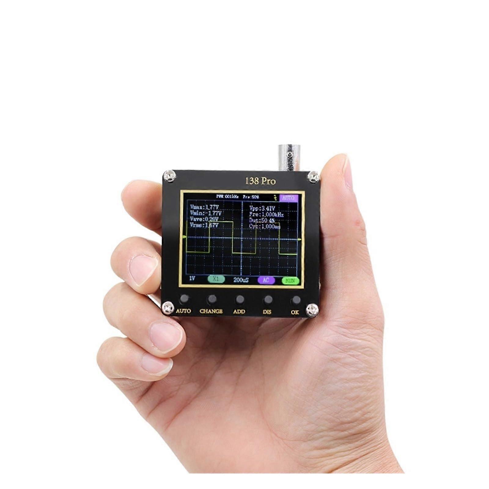 Handheld Digital Oscilloscope 200kHz Bandwidth LCD Display with Multiple Trigger Modes for DIY and Automotive