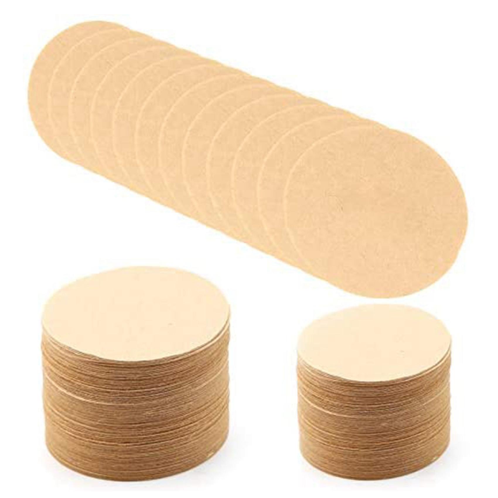 400 Pieces of Unbleached Paper Coffee Filter Round Replacement Coffee Filter Paper (2.3Inches in Di