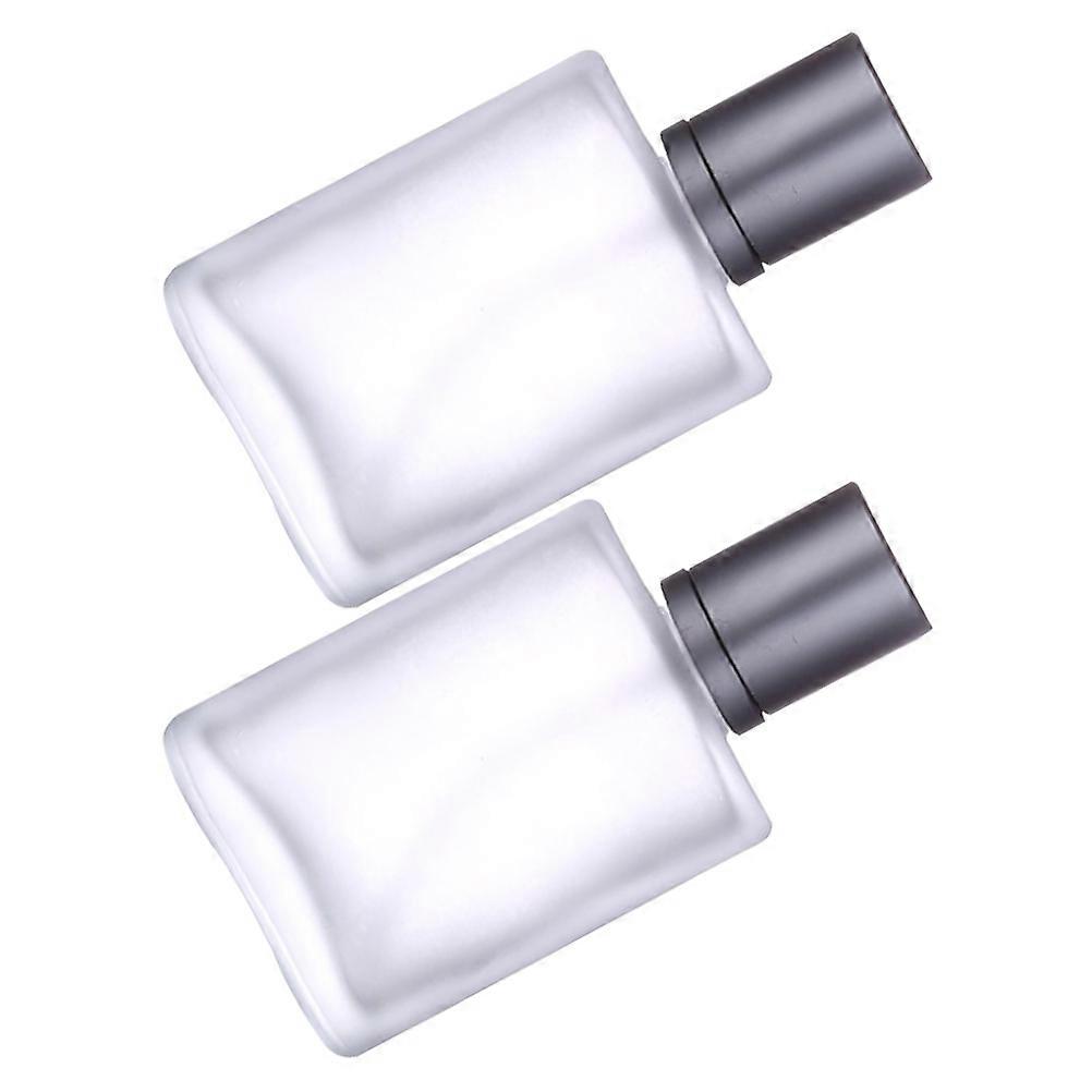 Leakproof Spray Bottles Transparent Glass Bottles for Cosmetics 2Pcs