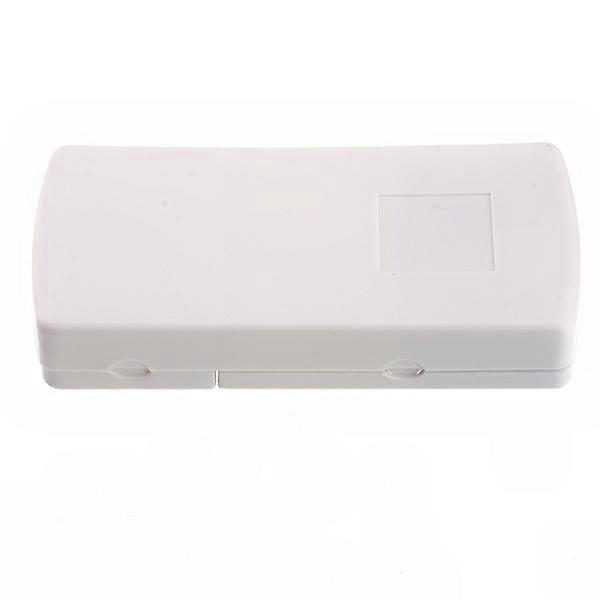 Portable Medicine Pill Box Tablet Case for Pocket Storage White