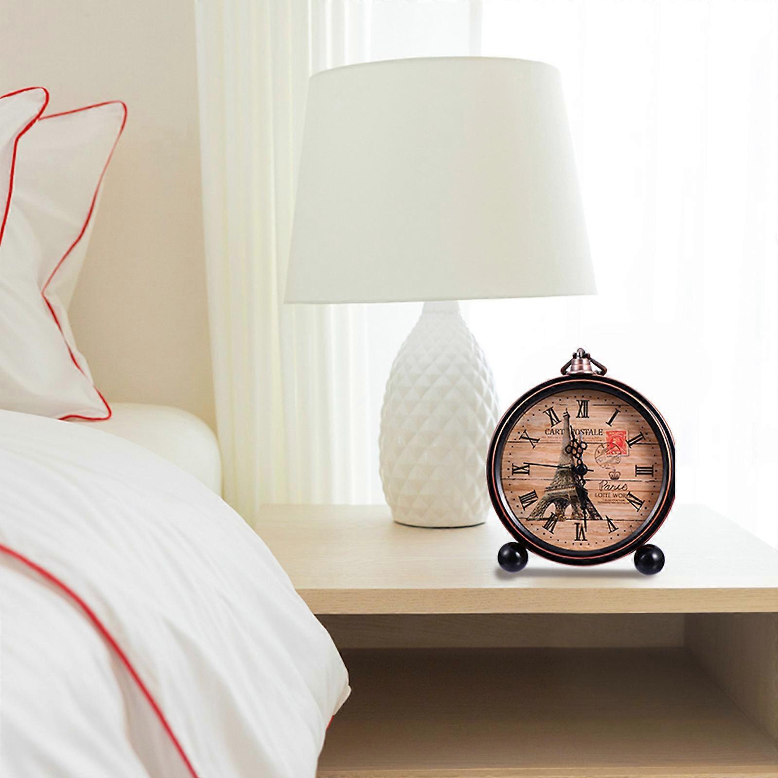 Vintage Electronic Alarm Clock for Home Use Unique Decorative Bedside Clock