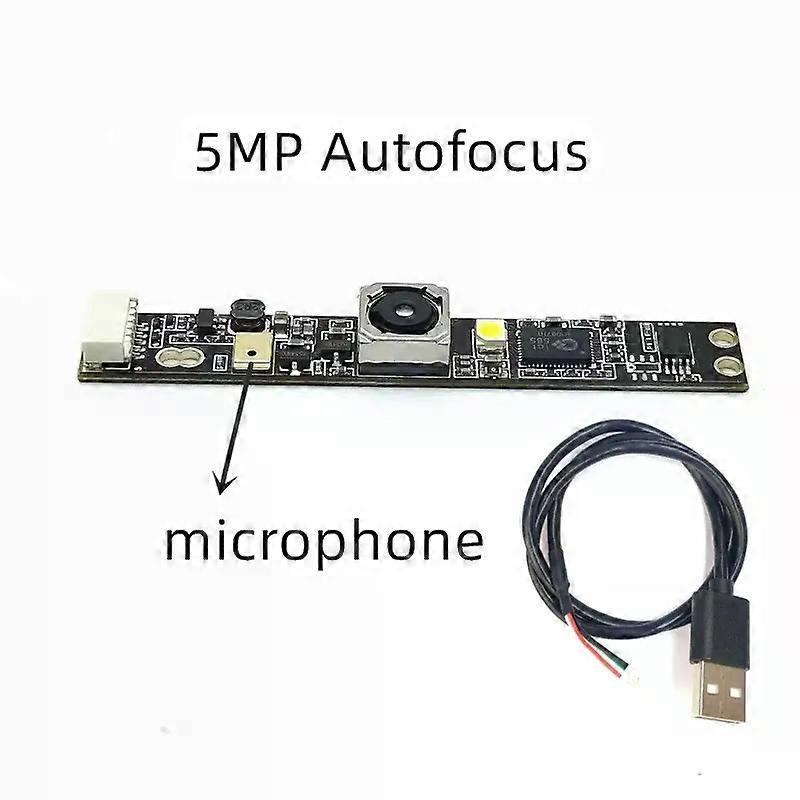 5MP OV5640 USB Camera Module Board For Laptop PC Computer 2592x1944 Resolution Autofocus Webcam Module with Microphone