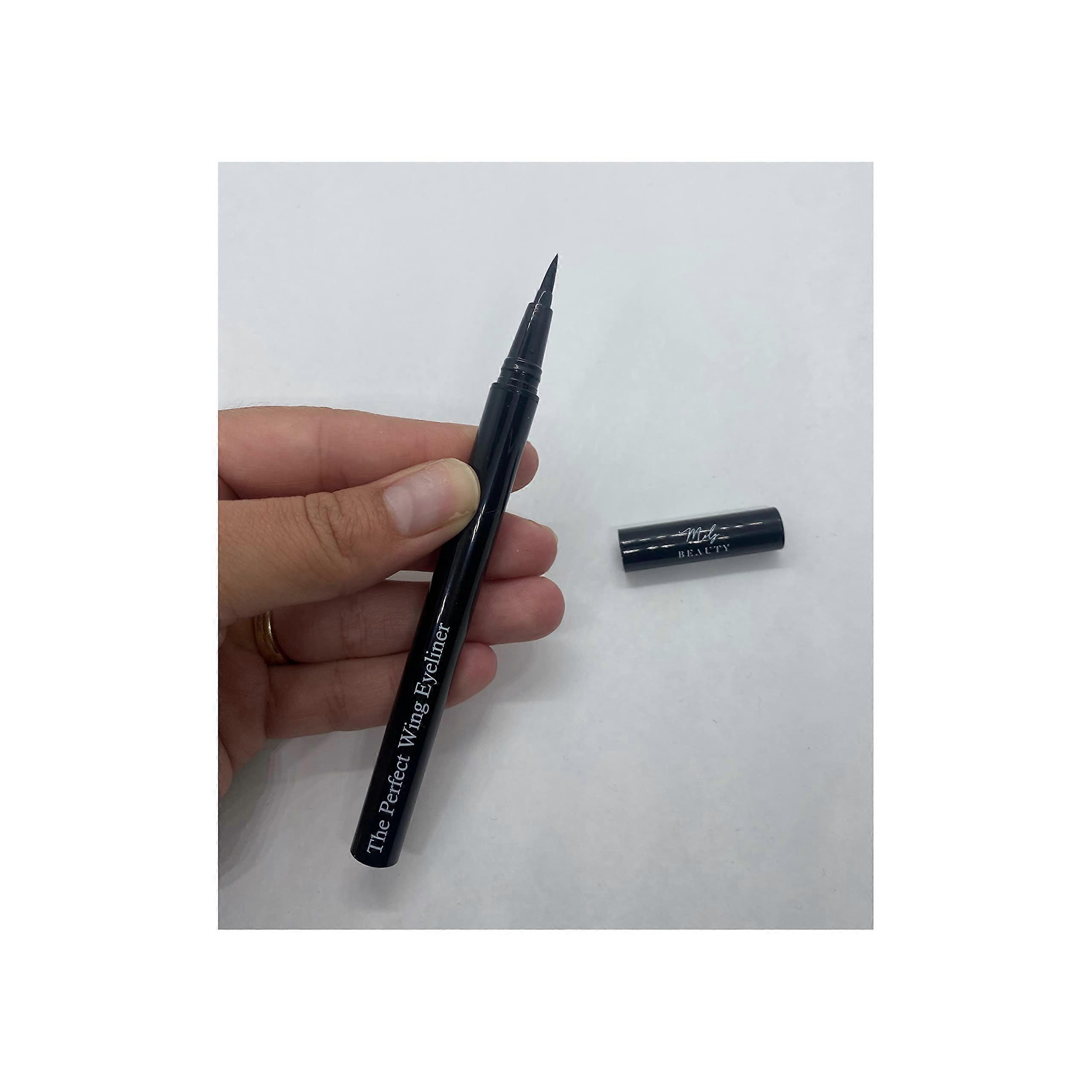 Dual Tip Black Liquid Eyeliner Pen Waterproof Longlasting Precision Thin and Thick Tips