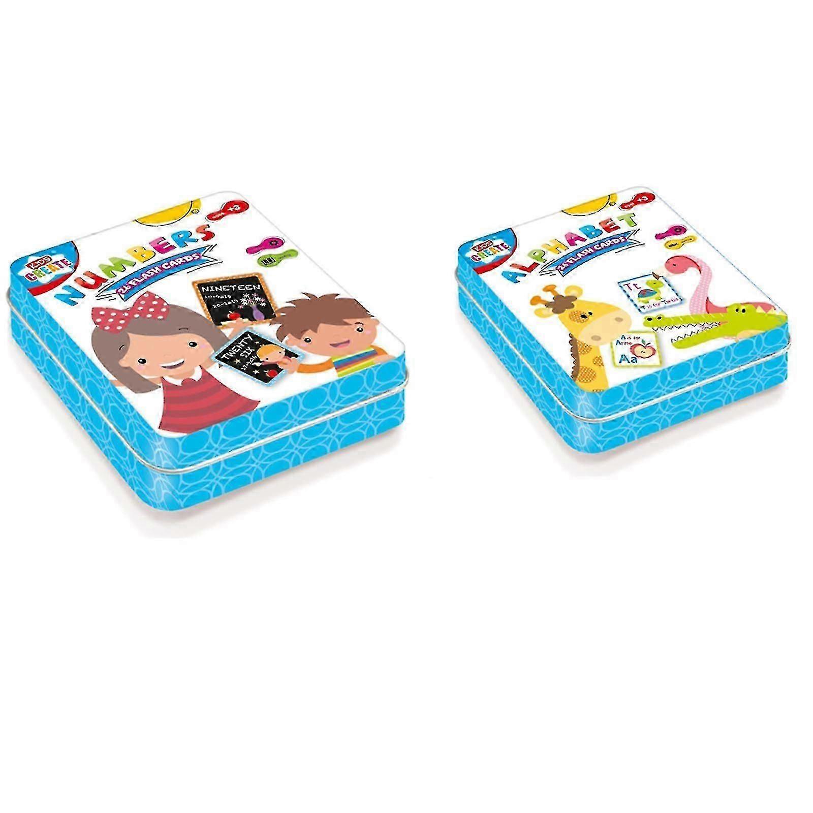 Kids Create 26 Educational Flash Cards Alphabet Numbers Pre-School Learning 3+