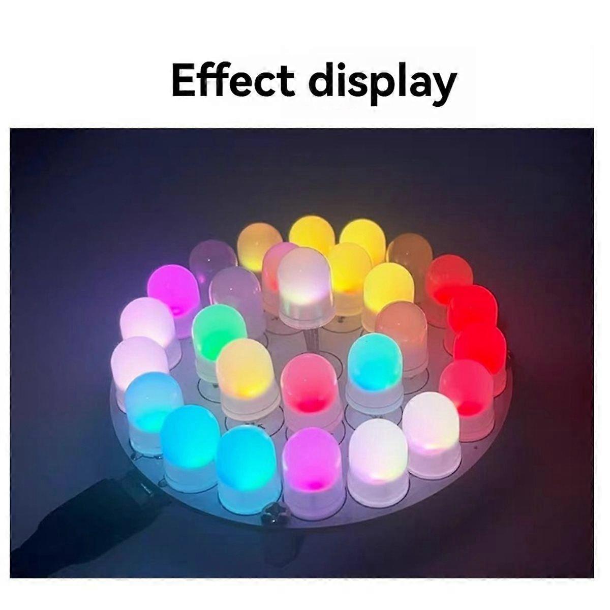 Full-Color LED Lighthouse Kit Touch Control C51 Microcontroller Control DIY Electronic Soldering Ki