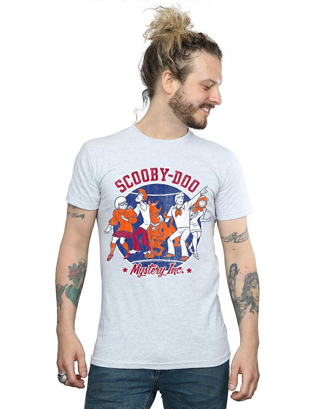 Scooby Doo Menn's Collegiate Circle T-skjorte