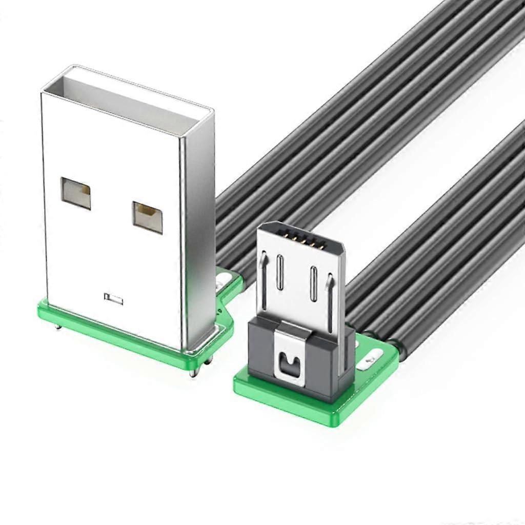 USB 2.0 5Pin Power Cable 2m Right Angle Fast Charging 5V2A Speed Data for LED Light Fan