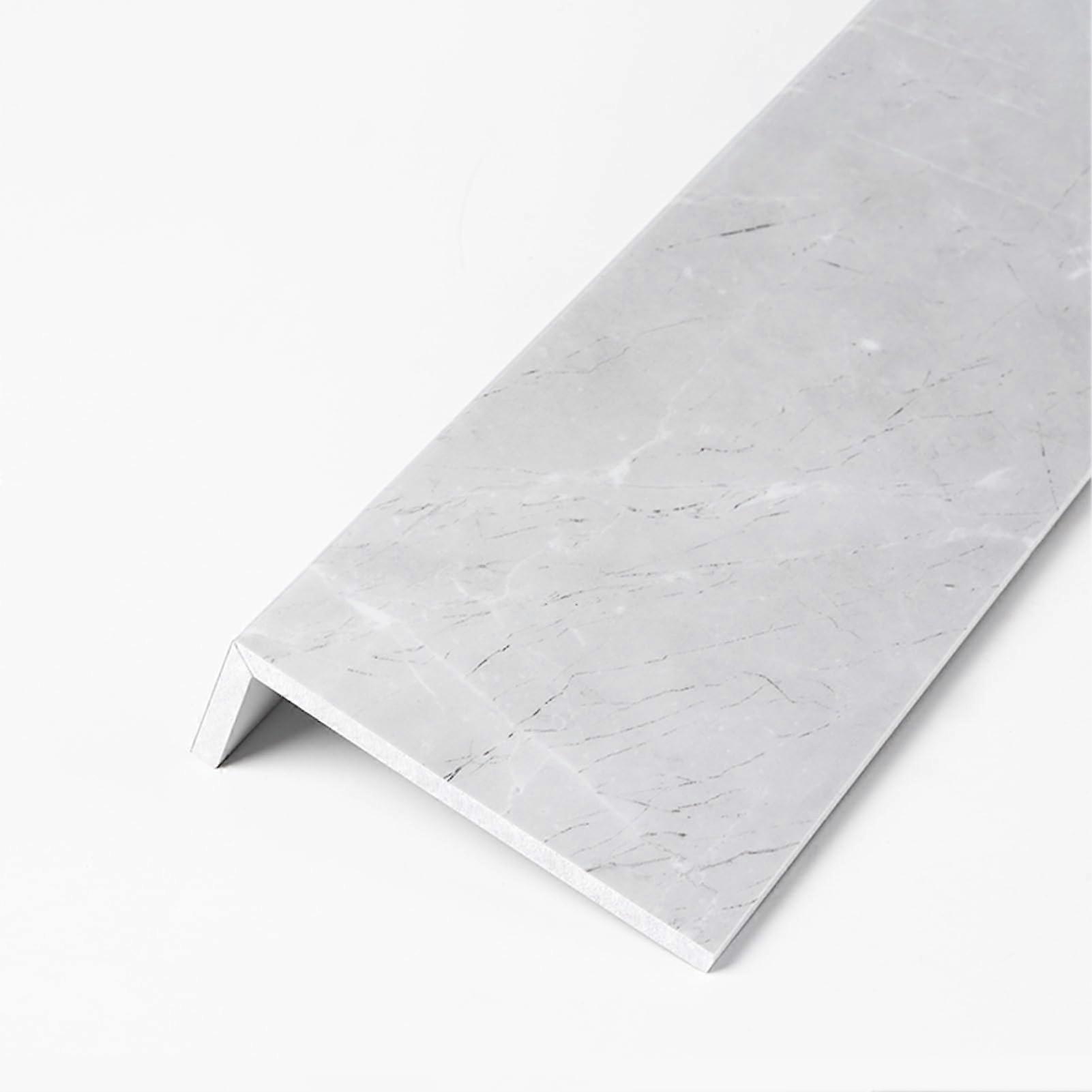 Acrylic Light Gray Window Sill Nosing L Shape Capping Board with Clean Finished Edges 120cm