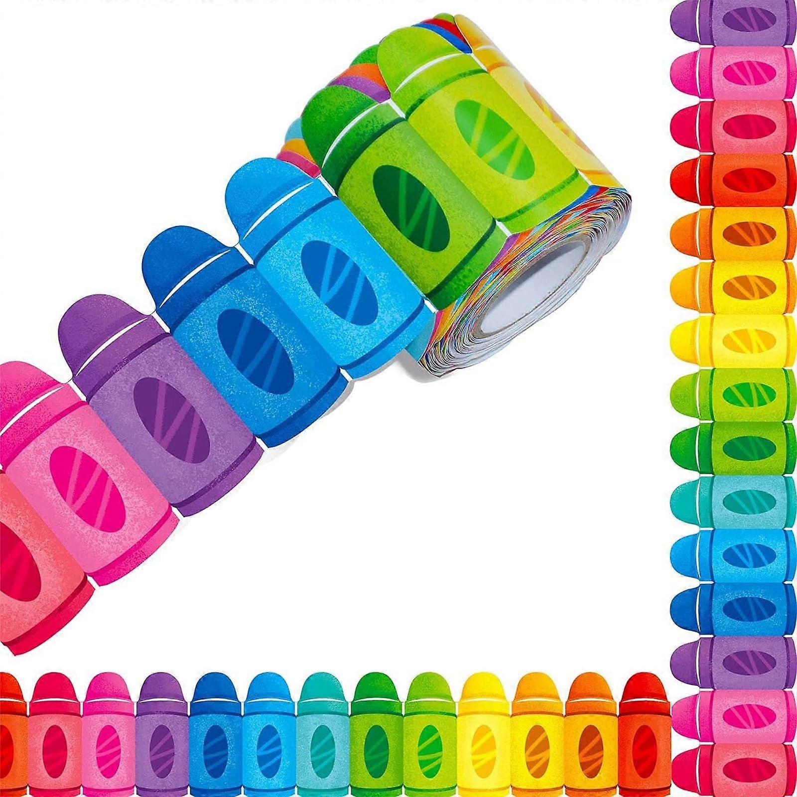 SelfAdhesive Bulletin Board Border Bright Dot Classroom Trim Extra Long Colorful Decor