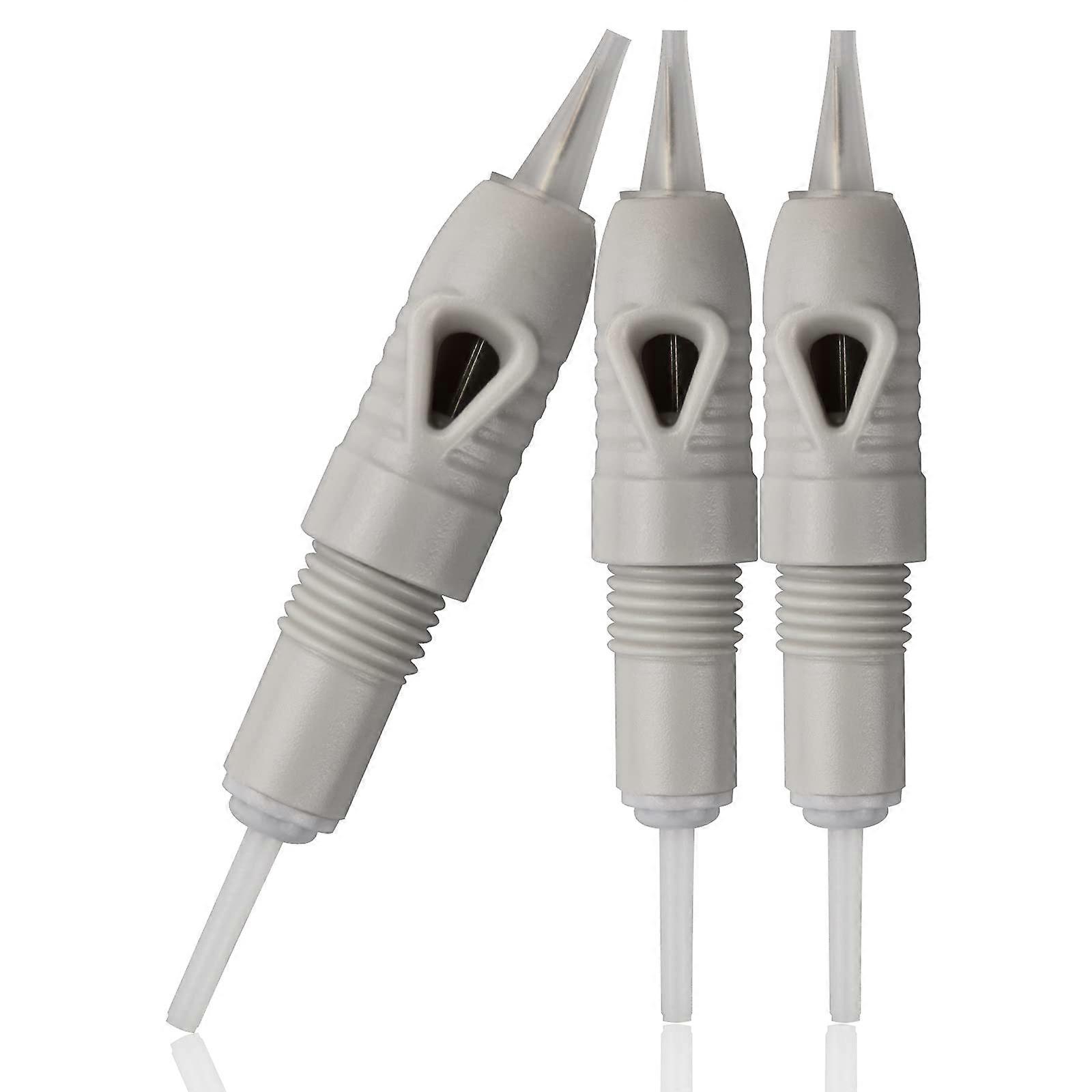 20pcs Grey Permanent Makeup Cartridge Needles for Eyebrows Lips Eyeliner with Adjustable Depth