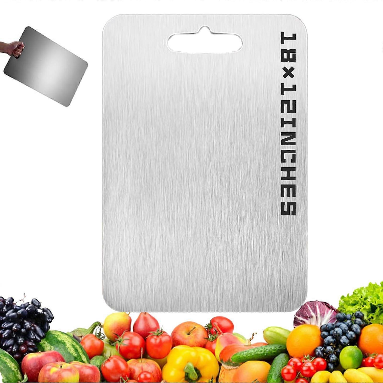 Titanium Cutting Board 18x12 Pure Titanium for Kitchen and Camping,  Strength