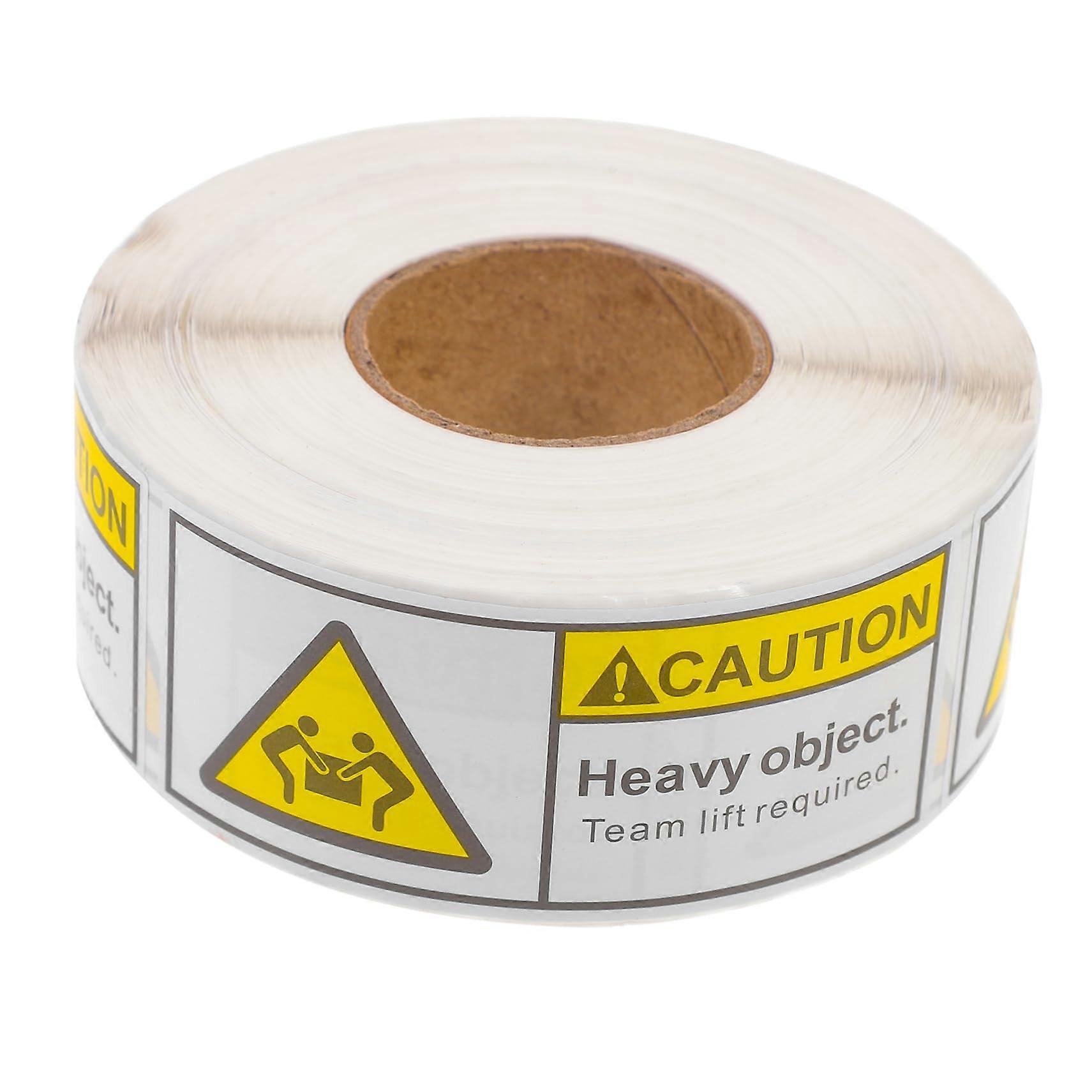 Heavy Object Warning Labels Roll with Clear Design and LongLasting Adhesion for  and Warehousing