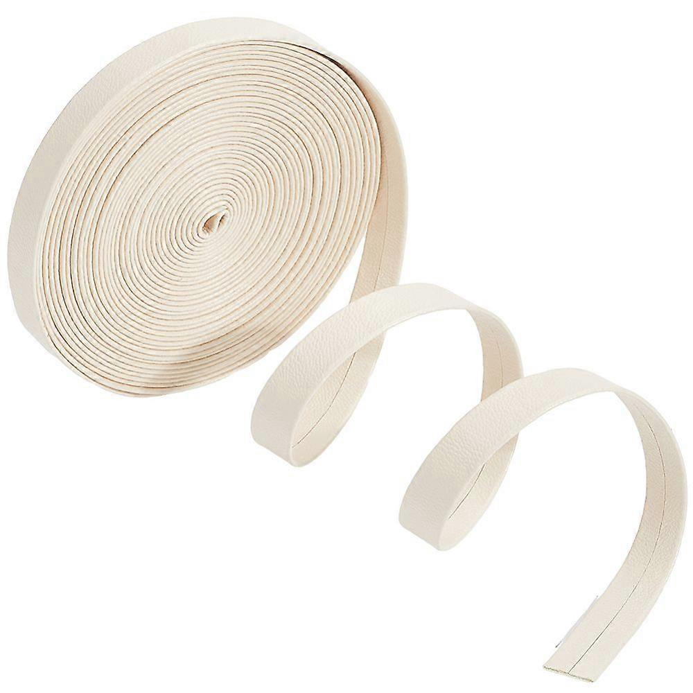 5M Folding PU Leather Flat Cord PeachPuff 10x1mm 5.47 Yards(5m)/bundle