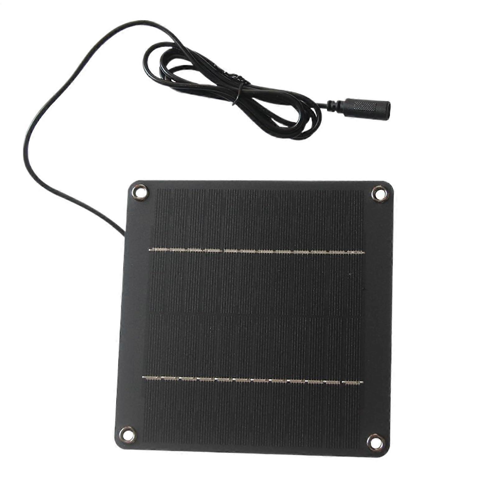 Solar Panel for Security Camera Outdoor 24W 12V Waterproof Fast Charging  Efficiency DC Port