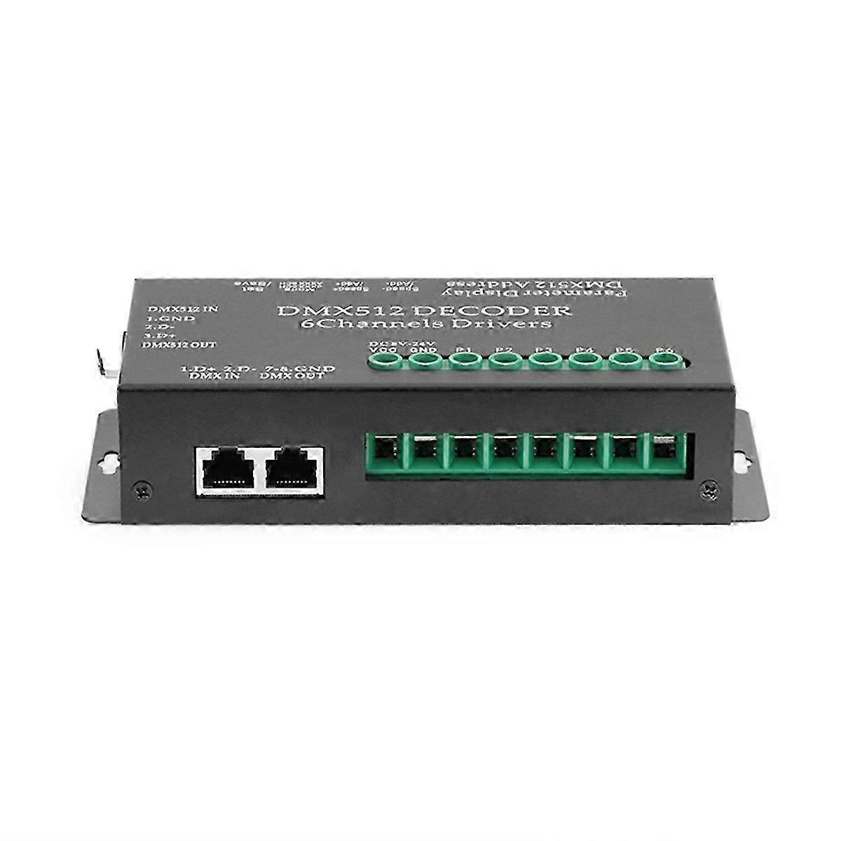 LED Lighting DMX512 Decoder, Console Dimmer RGB 6-Way,for Constant Dimmable Like LED Tap, Bar Light,