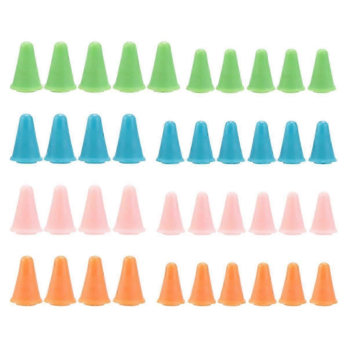 40 Pieces Multi-Colored Needle Point Stoppers Needle Point Protectors