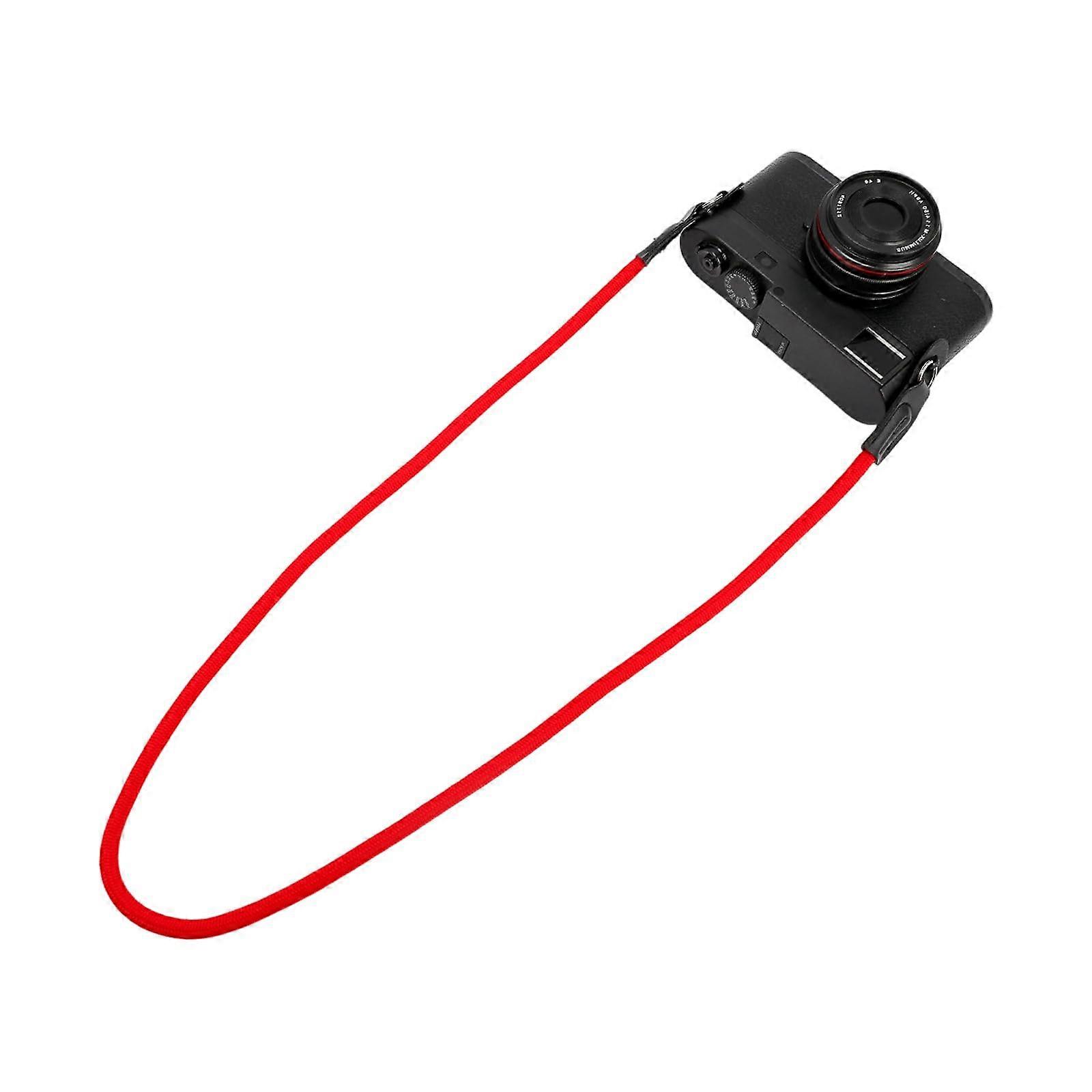 Adjustable Breathable Cotton Camera Shoulder Strap with Secure Ergonomic Carry – Red