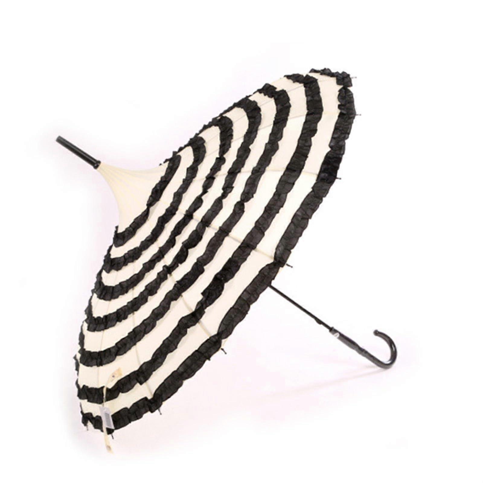 Windproof Umbrella with Large Canopy Coverage, Compact Foldable Travel Design for Ladies