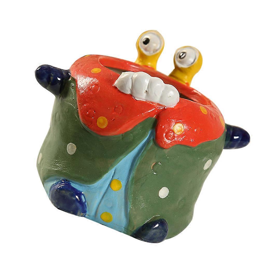 Ceramic Succulent Flowerpot Multicolor Planter for Storage 1Pcs