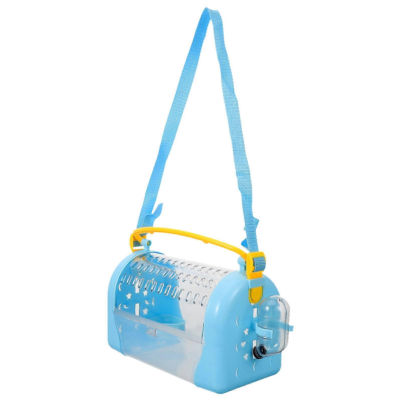 Outdoor Hamster Cage Plastic Carrying Cage for Small Pets with Strap